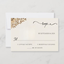 Tarjeta De Confirmación De Asistencia Henna Islam Nikah Arabic Walima Boda Musulmana