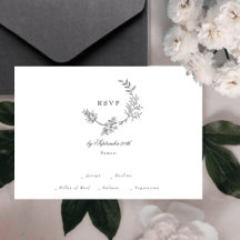 Hermoso Monograma Doble Floral Esbozado