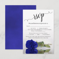 Hermoso Reflejante Vivid Royal Blue Rosa Boda