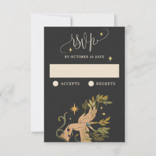 Tarjeta De Confirmación De Asistencia Historia de la hada mágica de vintage