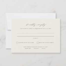 Tarjeta De Confirmación De Asistencia Hojas de otoño boda ciruela simple