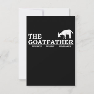 Tarjeta De Confirmación De Asistencia Hombres Goat Far Pet Lover Fars Day