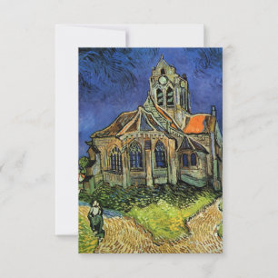 Tarjeta De Confirmación De Asistencia Iglesia en Auvers de Vincent van Gogh Boda