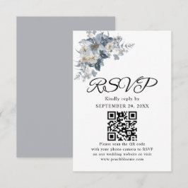 Tarjeta De Confirmación De Asistencia ilustración acuarela rústica de una floral 