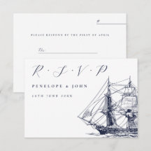 Ilustración de barco de vela náutico guion boda