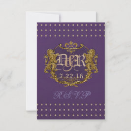Tarjeta De Confirmación De Asistencia Imperial R.S.V.P.