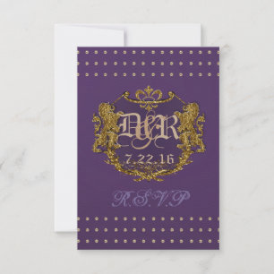 Tarjeta De Confirmación De Asistencia Imperial R.S.V.P.