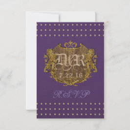 Tarjeta De Confirmación De Asistencia Imperial R.S.V.P.