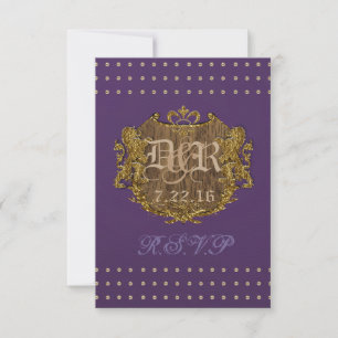 Tarjeta De Confirmación De Asistencia Imperial R.S.V.P.