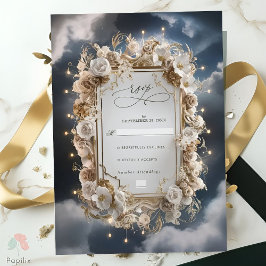 Tarjeta De Confirmación De Asistencia Increíble Boda de caligrafía de luces mágicas