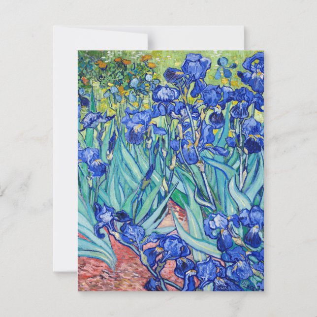Tarjeta De Confirmación De Asistencia Irises Vincent van Gogh (Anverso)