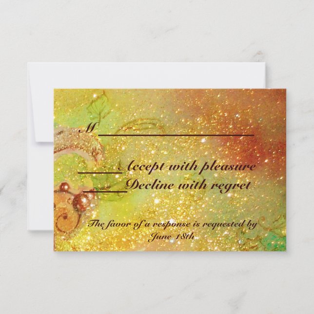 TARJETA DE CONFIRMACIÓN DE ASISTENCIA JARDÍN DE LAS SOMBRAS PERDIDAS / MAGIC BUTTERFLY R (Anverso)