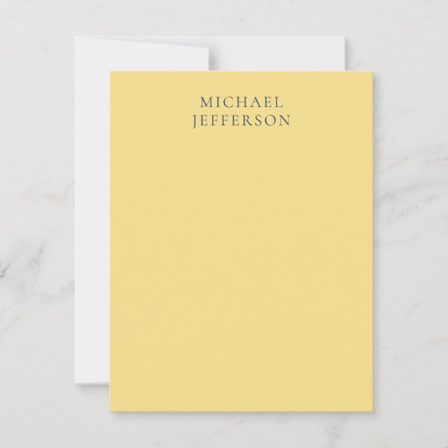 Tarjeta De Confirmación De Asistencia Jasmine & Slate Grey Minimalist Plain Modern Name (Anverso)