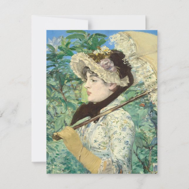 Tarjeta De Confirmación De Asistencia Jeanne (primavera) Edouard Manet (Anverso)