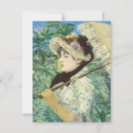 Tarjeta De Confirmación De Asistencia Jeanne (primavera) Edouard Manet