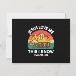 Tarjeta De Confirmación De Asistencia Jesús Me Ama Esto Lo Conozco Excavador Cristiano