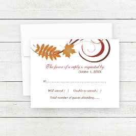 Tarjeta De Confirmación De Asistencia La caída rusa deja al Boda