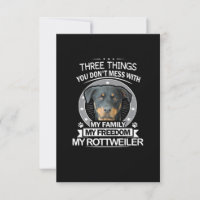 La camiseta de Rottweiler tres cosas que no puedes