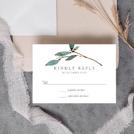 Tarjeta De Confirmación De Asistencia La colección de Bodas de los Bliss botánicos