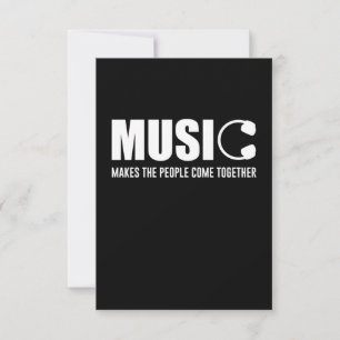 Tarjeta De Confirmación De Asistencia La Música Une a la Gente
