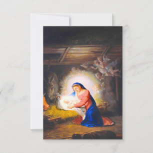 Tarjeta De Confirmación De Asistencia La Natividad de Cristo