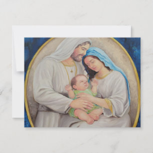 Tarjeta De Confirmación De Asistencia La Sagrada Familia: Retrato de Amor Divino