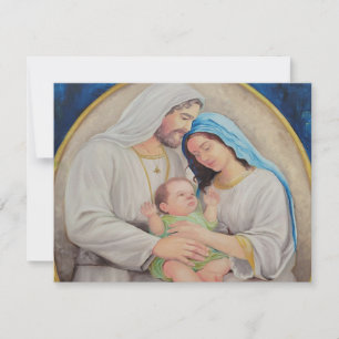 Tarjeta De Confirmación De Asistencia La Sagrada Familia: Retrato del Amor Divino