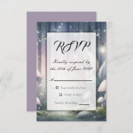 Tarjeta De Confirmación De Asistencia Lanternlight Dreams Enchanted Forest