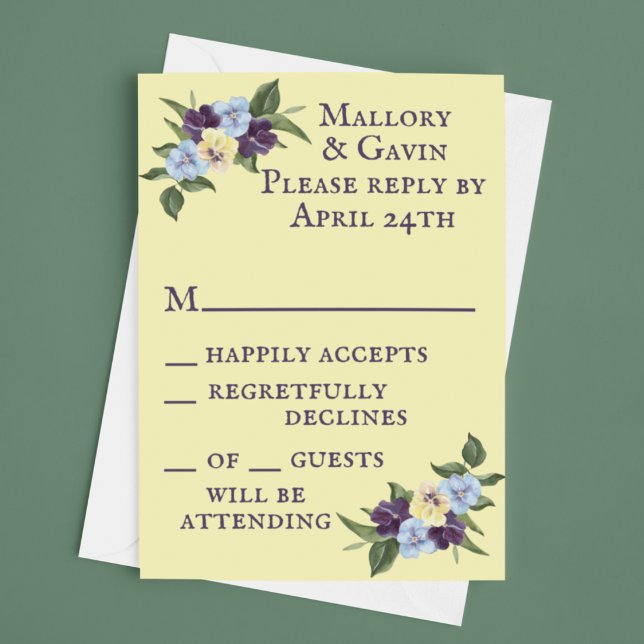 Tarjeta De Confirmación De Asistencia Las violetas de la Reina Victoria (Subido por el creador)