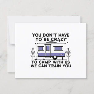 Tarjeta De Confirmación De Asistencia Leyenda de camping desde siempre