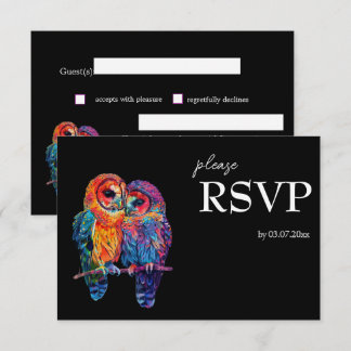 Tarjeta De Confirmación De Asistencia LGBTQ+ Bonito presupuesto simple Unidad Eterna