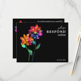Tarjeta De Confirmación De Asistencia 🌈 LGBTQ Responder Online Petals & Pride