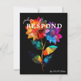 Tarjeta De Confirmación De Asistencia 🌈 LGBTQ With dietary choice  Petals & Pride 