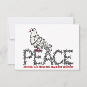 Tarjeta De Confirmación De Asistencia Libertad y paz