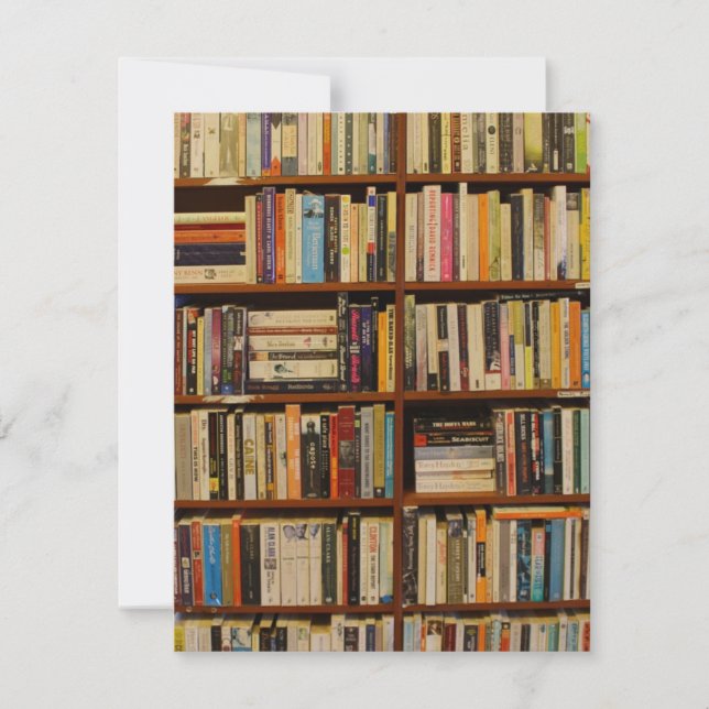 Tarjeta De Confirmación De Asistencia Libros en la biblioteca (Anverso)