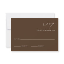 LILLIE Elegant Brown Boda