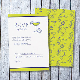 Tarjeta De Confirmación De Asistencia Limoncello mediterráneo italiano moderno