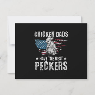 Tarjeta De Confirmación De Asistencia Los Padres De Pollo Tienen Los Mejores Peckers De 