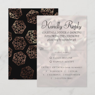 Tarjeta De Confirmación De Asistencia Luces RPG   Copper Fantasy Tabletop Gamer Entree