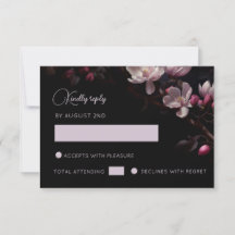 Magnolia Floral Negra