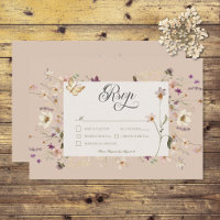 Marco rústico de flores silvestres Rubor Pink