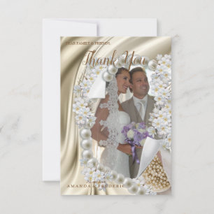 Tarjeta De Confirmación De Asistencia Marfil, Verde, Azul, Oro Seda Y Boda Gracias Tarje