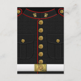 Tarjeta De Confirmación De Asistencia Marines Estadounidenses: Uniforme de Vestido USMC 