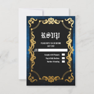 tarjeta de confirmación de asistencia Medieval Ren