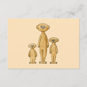 Tarjeta De Confirmación De Asistencia Meerkats.