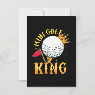 Tarjeta De Confirmación De Asistencia Mini Golf King