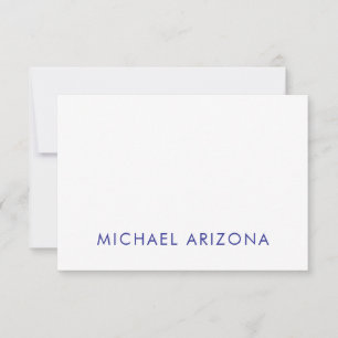 Tarjeta De Confirmación De Asistencia Minimalista Moderna Simple Propio Nombre