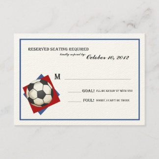 Tarjeta De Confirmación De Asistencia Mitzvah, el vintage bar de fútbol, responde sintié