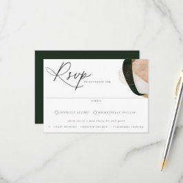 Tarjeta De Confirmación De Asistencia Moda contemporánea Resumen Boda de elección de com