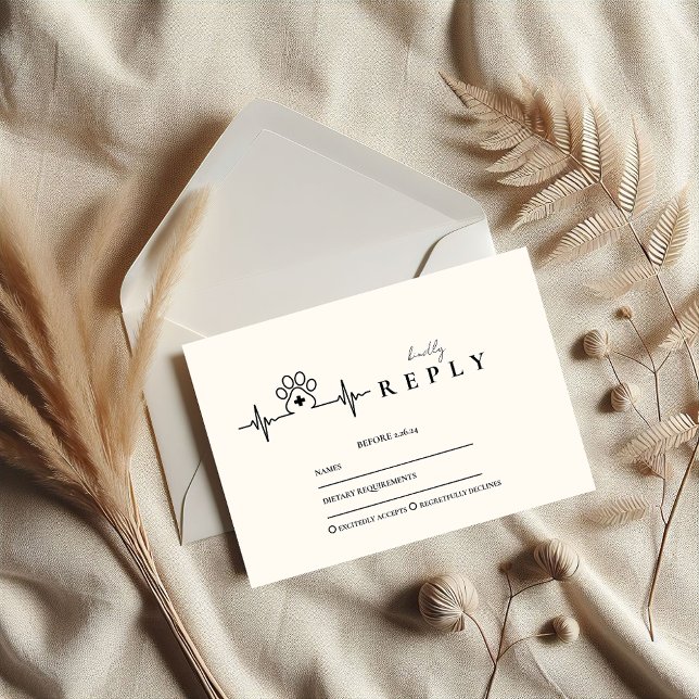 Tarjeta De Confirmación De Asistencia Modern Vet Med Graduation Party (Subido por el creador)